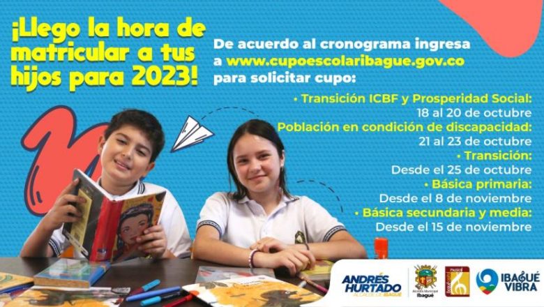 CRONOGRAMA DE MATRICULA DE ESTUDIANTES ANTIGUOS Y ESTUDIANTES NUEVOS PARA EL AŃO 2023.